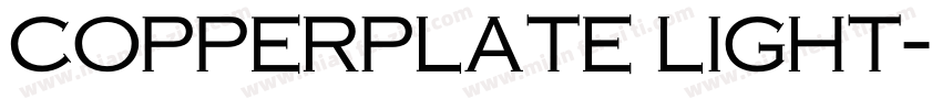 copperplate light字体转换